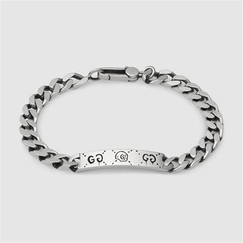 gucci ghost bracelet sale|gucci ghost chain bracelet in silver.